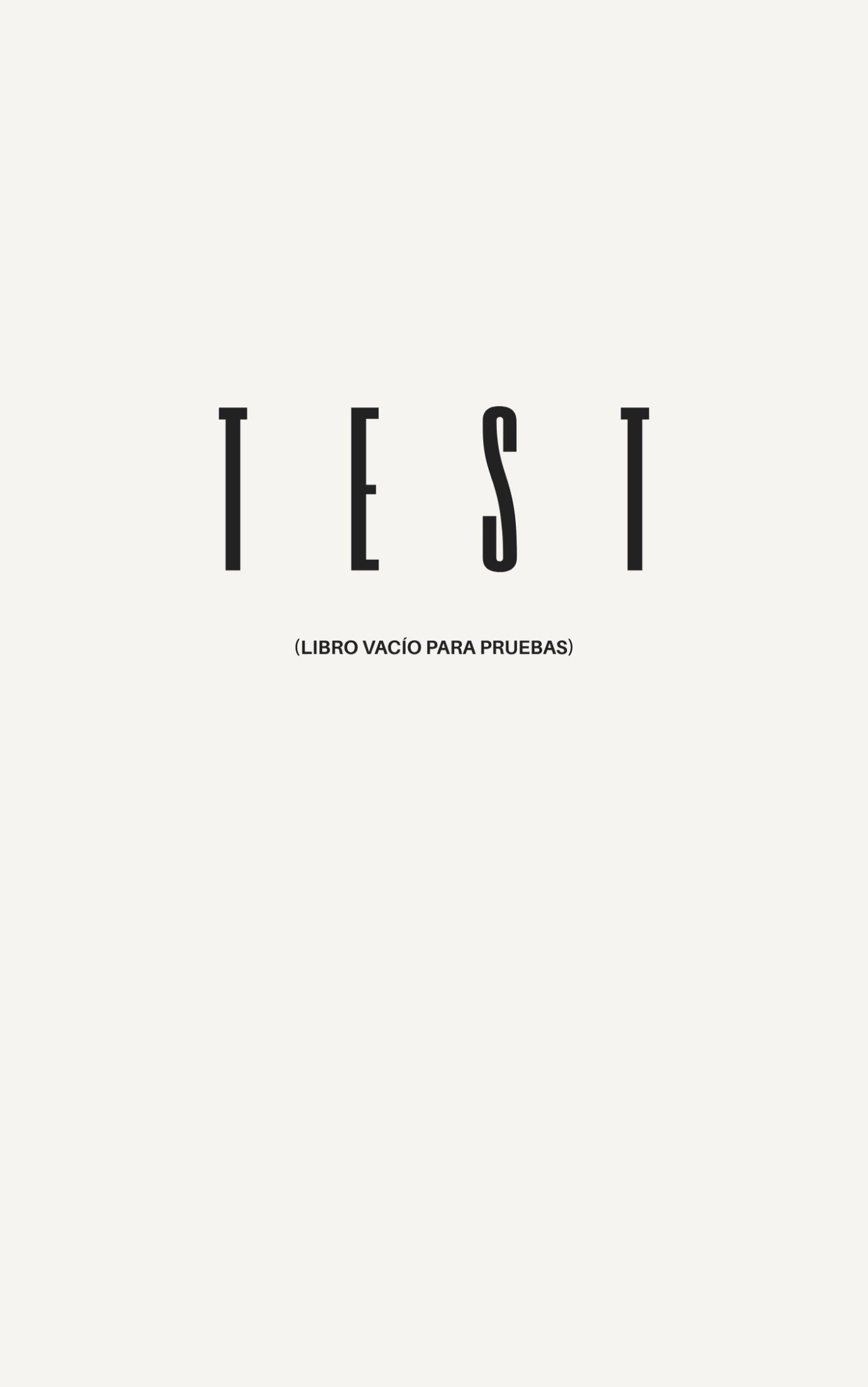 Portada de Test